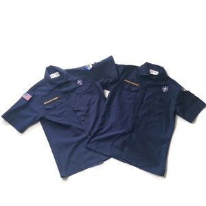Boy Scout Button Down Shirts Size Medium X2